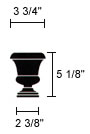 F105 Finial 4 Inch