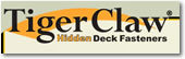 Tigerclaw Tiger Claw Hidden Deck Fastener Logo