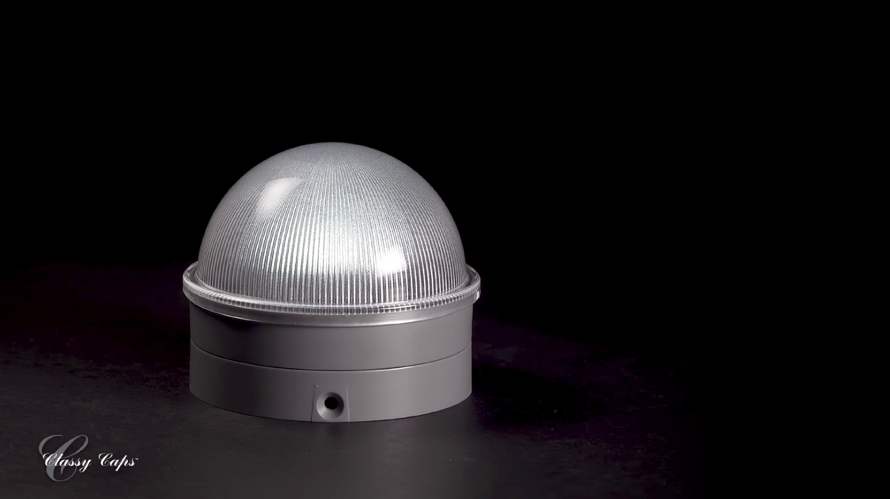 Summit Round Solar Post Caps for Chainlink Fence by Classy Caps