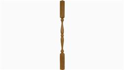 2_2x2_28_36_42_Inch_Balustrade_Wooden_Stair_Wood_Deck_Railing_Baluster_Spindle_Cedar_Treated_Ipe_Charleston