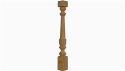 3_3x3_28_36_42_Inch_Balustrade_Wooden_Stair_Wood_Deck_Railing_Baluster_Spindle_Cedar_Treated_Ipe_Daly