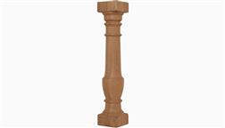 4_4x4_28_36_42_Inch_Balustrade_Wooden_Stair_Wood_Deck_Railing_Baluster_Spindle_Cedar_Treated_Ipe_Knight