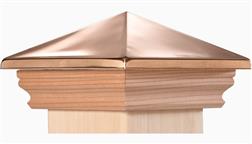 4x4_5x5_6x6_7x7_8x8_9x9_10x10_11x11_12x12_Deck_Fence_Post_Caps_Decking_Top_Fence_Capping_Cedar_Real_100_Percent_Metal_Copper_Cambridge_Post_Cap