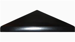 4x4_5x5_6x6_Gloss_Black_Aluminum_Metal_Top_No_Wood_Base_Cedar_Fence_Post_Caps_Capping_Deck_Cap_Black_Post_Point