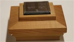 4x4_5x5_6x6_Solar_Deck_Fence_Post_Caps_Decking_Top_Fence_Capping_Cedar_Wooden_Bar_Harbor_Solar_LED_Post_Cap_No_Wires