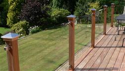 4x4_Stainless_Steel_Metal_Top_Wood_Base_Cedar_Fence_Post_Caps_Capping_Deck_Cap_Cambridge_Stainless_Post_Cap_Install