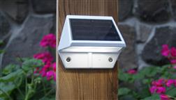 Classy_Caps_Solar_Outdoor_Lighting_Wall_Pathway_Garden_Fence_Lights_White_SL179_Wall_Mount_Night