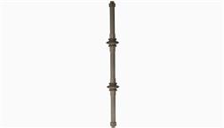 DeKor_Square_Aluminum_Baluster_Built_In_Casey_Collar_Double_Two_Elegant_Rich_Expensive_Deck_Design_Best_Balustrade_26_27_32_Inch_1x1_Spindle