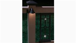 DeKor_Tear_Drop_Teardrop_Outside_Exterior_LED_Post_Light_Fixutre_Bronze_Black_Perfect_Panel_Lit_Baluster_Elegant_Beautiful_Decking