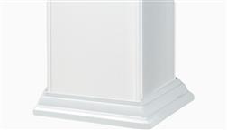 Deckorator_Dekorators_CXT_5x5_Composite_Post_Sleeve_Classic_Post_Skirt_Trim_White