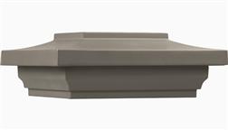 Deckorators_180285_Woodland_Gray_8x8_Post_Cap_Faux_Stone_Capping_Full