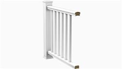 Deckorators_CXT_Pro_Composite_Deck_Rail_System_Kit_4_6_8_Foot_Stair_Rail_Colonial_White_With_Composite_Square_Balusters