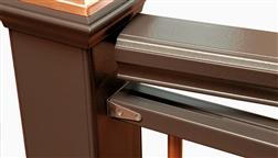 Deckorators_CXT_Pro_Rail_Bracket_Hardware_Straight_Horizontal_Deck_Rail_With_Screws_Installed