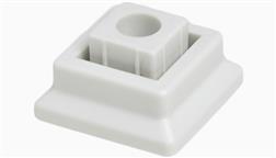 Deckorators_Estate_Square_Aluminum_Blauster_Connector_White