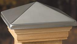 Deckorators_Maine_Ornamental_Victoria_Stainless_Steel_Pyramid_Post_Cap_4x4_6x6_Cedar_Treated_Base_VC12S_VT12S