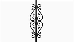 Deckorators_Round_Aluminum_Baluster_Collar_Accessory_Accessories_Deck_Design_Ideas_Centerpiece_Classical_Black