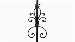 Deckorators_Round_Aluminum_Baluster_Collar_Accessory_Accessories_Deck_Design_Ideas_Centerpiece_Nouveau_Black