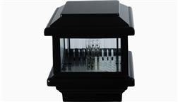 Low_Voltage_Deck_Lighting_Fixture_Post_Cap_Decking_Lights_Exterior_Aurora_Titan_Bulb_Lit_Black_Full