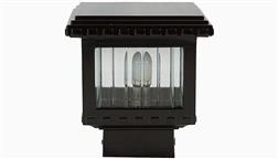 Low_Voltage_Deck_Lighting_Fixture_Post_Cap_Decking_Lights_Exterior_Aurora_Titan_Bulb_Lit_Black_Mini