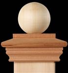 Nantucket Post Cap Nantucket Ball Finials for Wood Posts