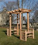 Nantucket-Post-Cap-Red-Cedar-Pergola-Stratton-Garden-Pergola-Example1