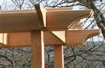 Nantucket-Post-Cap-Red-Cedar-Pergola-Wallingford-Garden-Pergola-Close