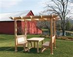 Nantucket-Post-Cap-Red-Cedar-Pergola-Wallingford-Garden-Pergola-Example1