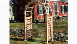 Nantucket_Post_Cap_4x4_Wood_Arbors_Diagonal_Lattice_Sides_Nantucket_Arbor_Pergola