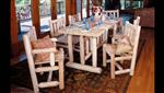 Rustic_Natural_Cedar_Furniture_Harvest_Family_Dining_Room_Table_Set_1121C