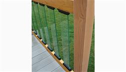 Solutions_Glass_Baluster_Connector_Shoe_Black_Installation_Clear_Glass_See_Through_Balusters_Full