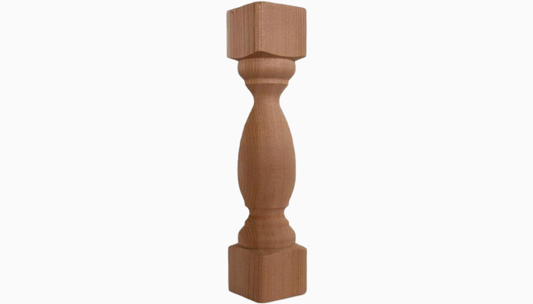 Accent 2x2 7-1/2" Cedar Turned Wood Balusters by Mr Spindle