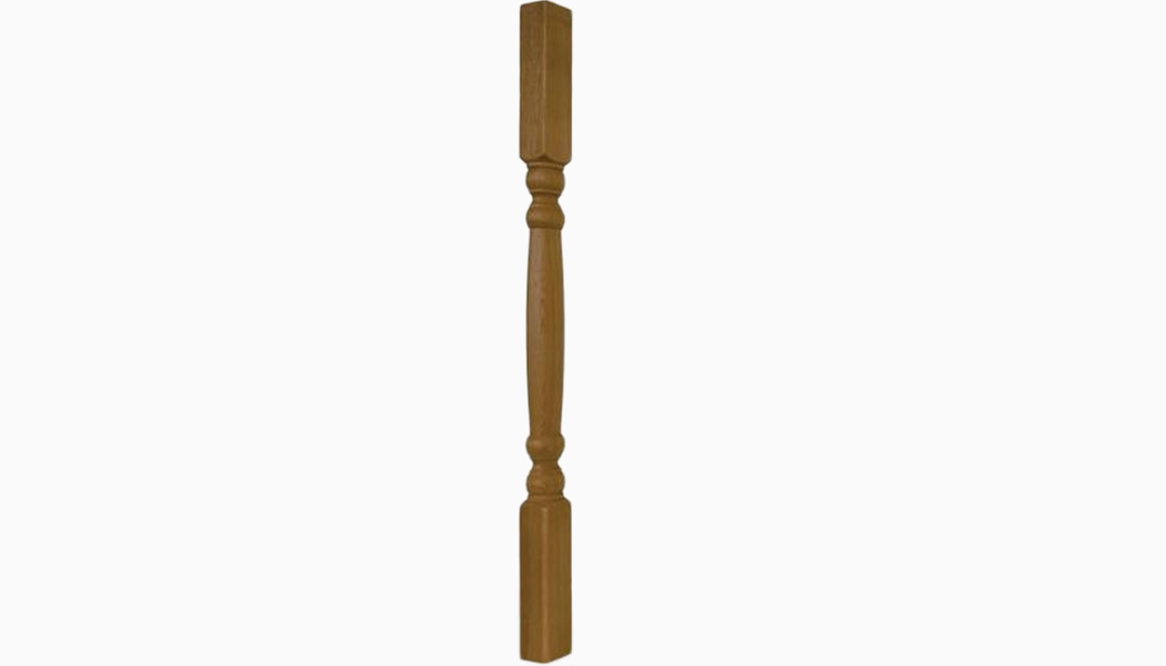 Contemporary 2x3 Oval Cedar Turned Wood Balusters by Mr Spindle