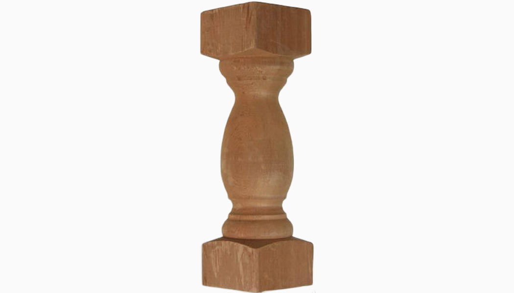 Accent 3x3 7-1/2" Cedar Turned Wood Balusters by Mr Spindle