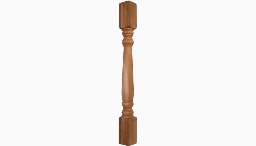 Colonial 3x3 Cedar Turned Wood Balusters by Mr Spindle