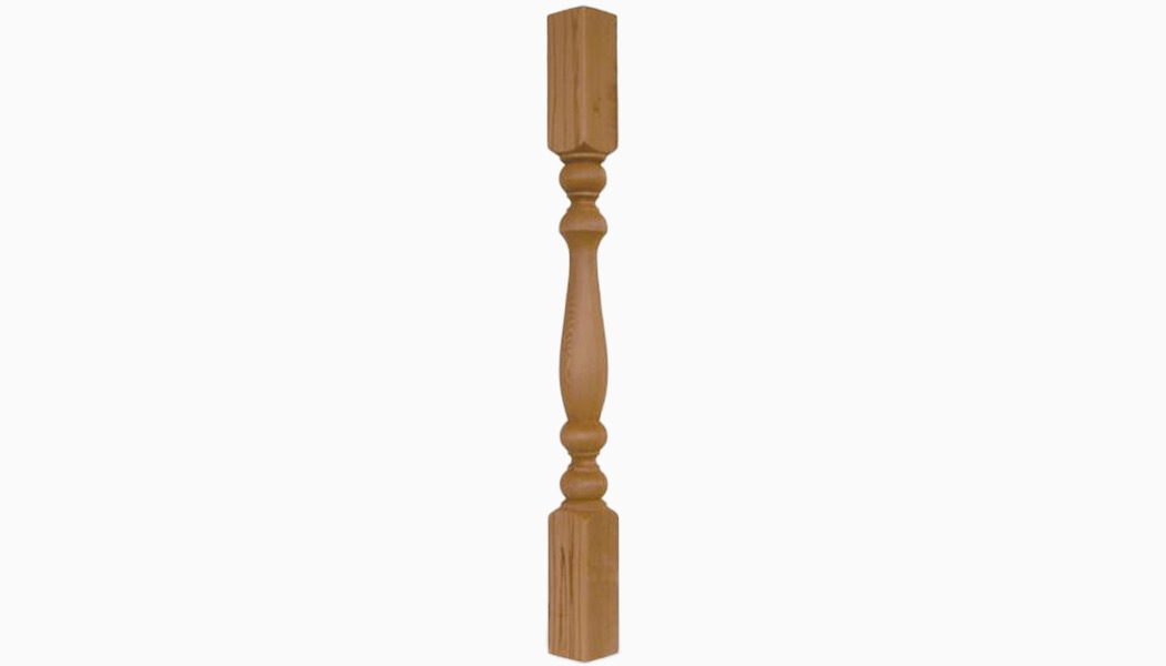 Designer 3x3 Cedar Turned Wood Balusters by Mr Spindle
