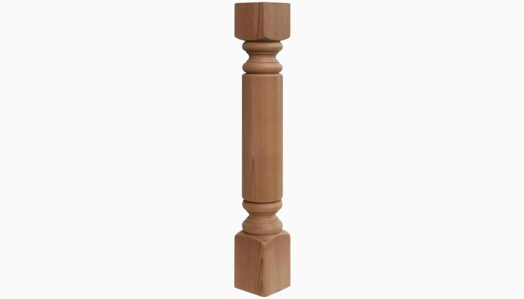 Greenville 3x3 Cedar Turned Wood Balusters by Mr Spindle
