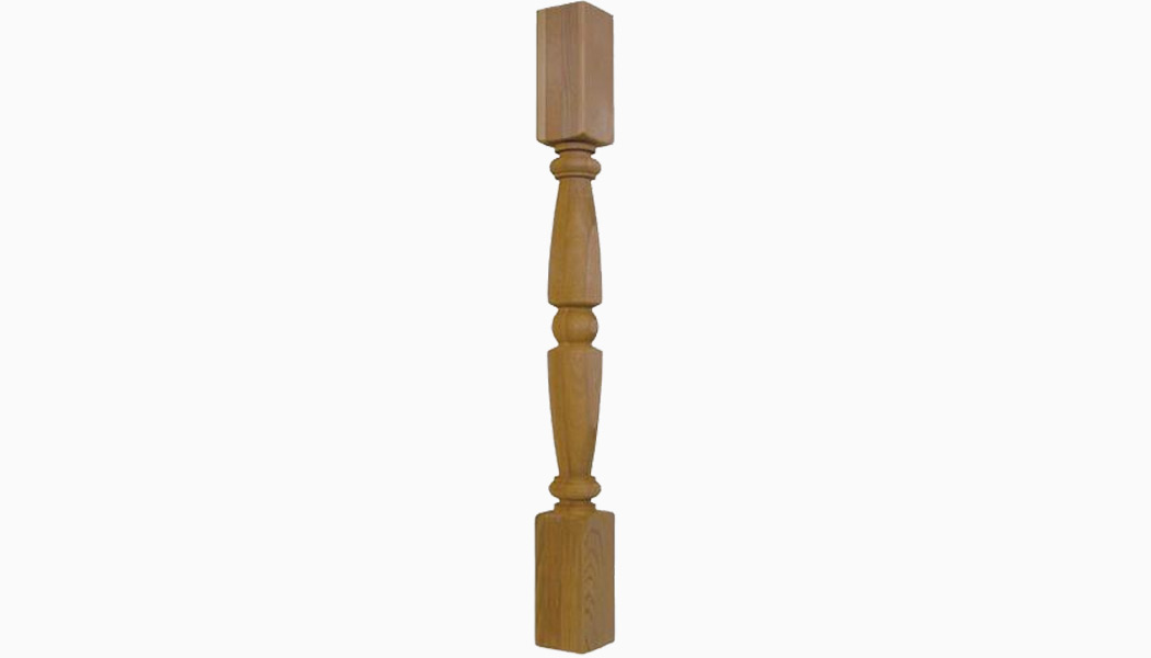 Horizon 3x3 Cedar Turned Wood Balusters by Mr Spindle