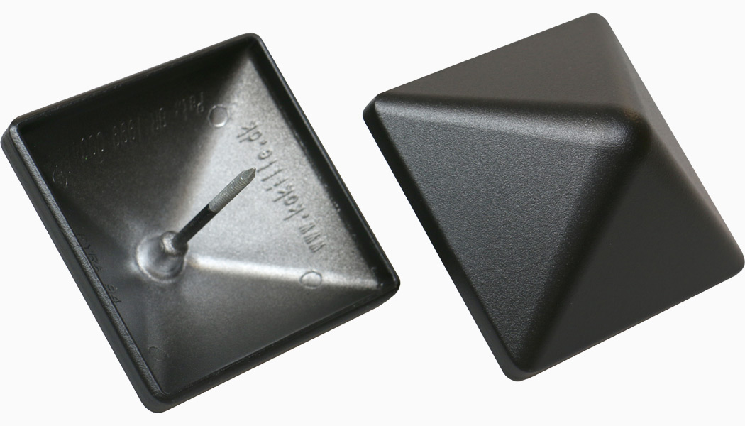 QuickCap Heavy Black Post Caps Pyramid 2-Pack by Kokille