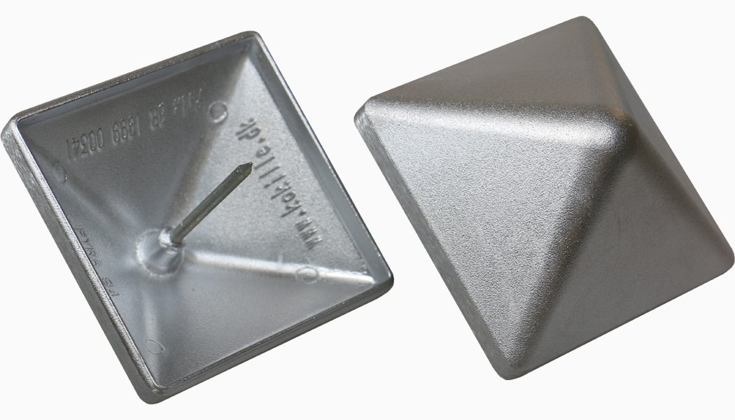 QuickCap Heavy Aluminum Post Caps Pyramid 2-Pack by Kokille