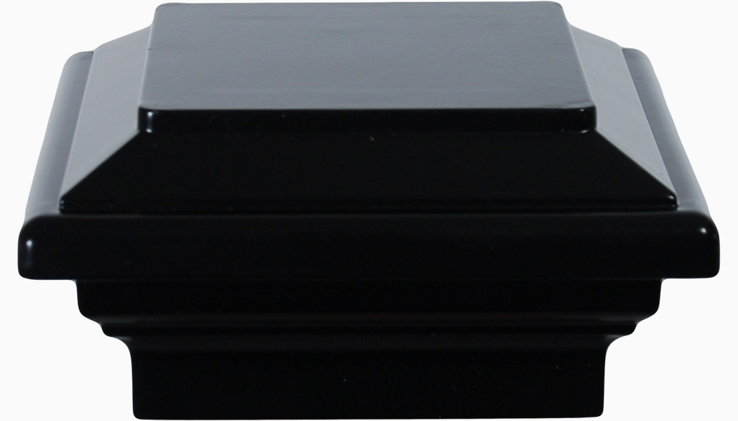 Titan Black Flat Aluminum Post Cap by Aurora