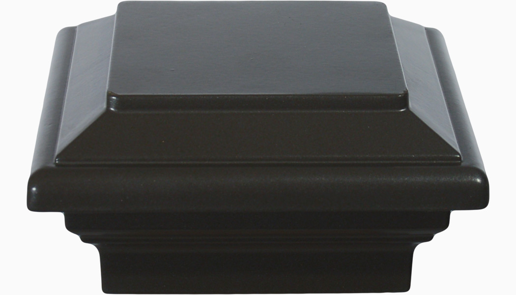 Titan Bronze Flat Aluminum Post Cap by Aurora