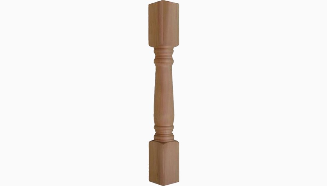 Colonial 4x4 Cedar Turned Wood Balusters by Mr Spindle