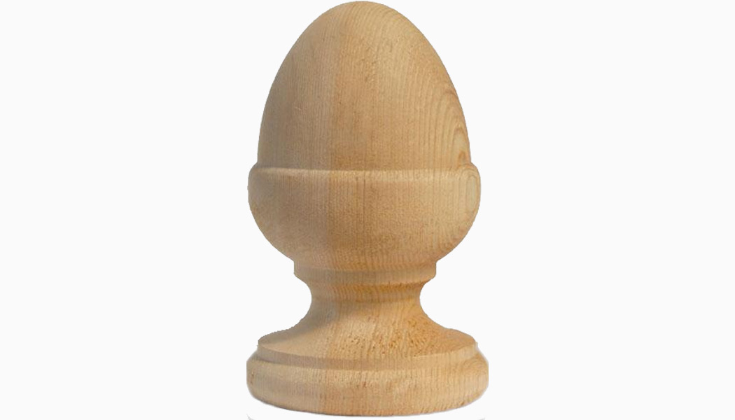 Acorn 4" Redwood Finials by Mr Spindle