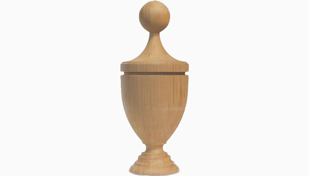 Baltimore 4" Cedar Wood Finials by Mr Spindle