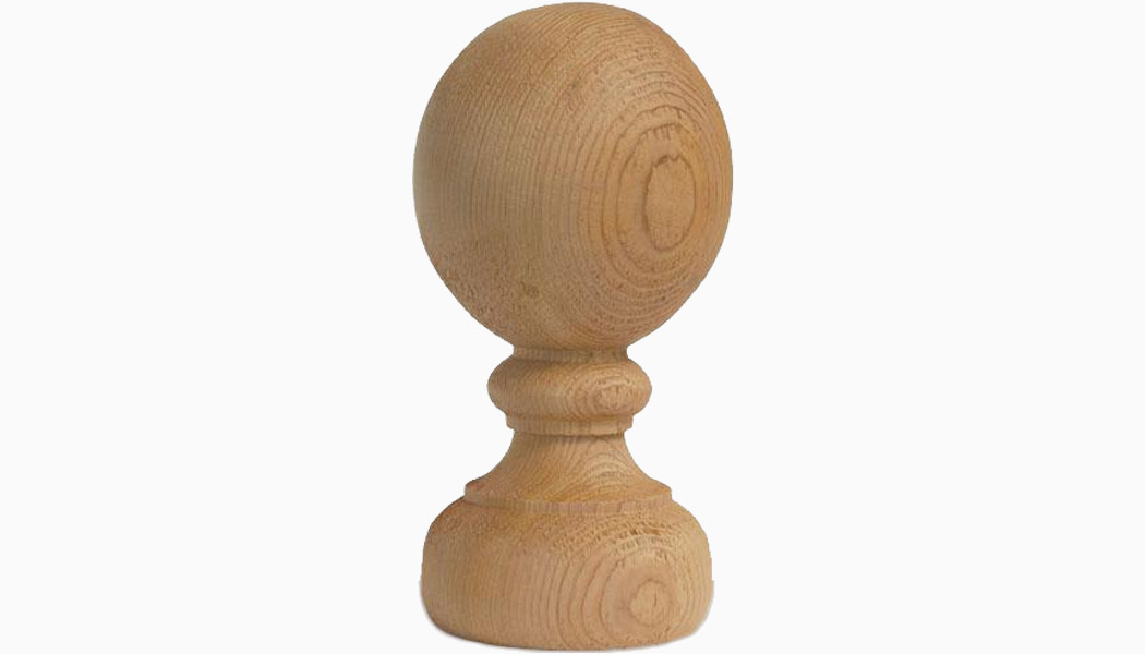 Colonial Ball 4" Redwood Finials by Mr Spindle