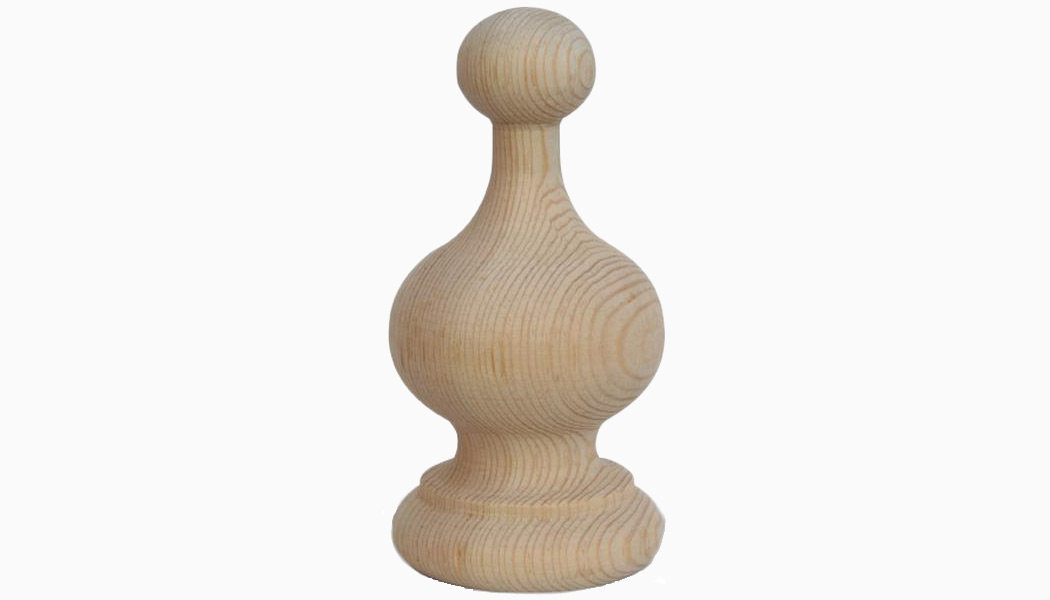 Crown 4 Cedar Wood Finials by Mr Spindle 