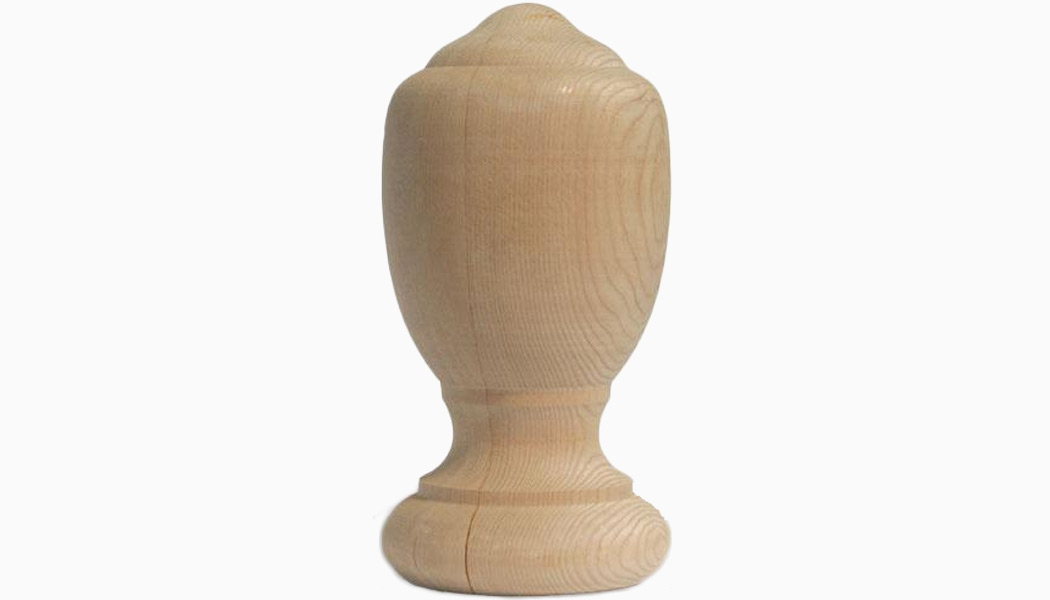 Jamestown 4" Cedar Wood Finials by Mr Spindle