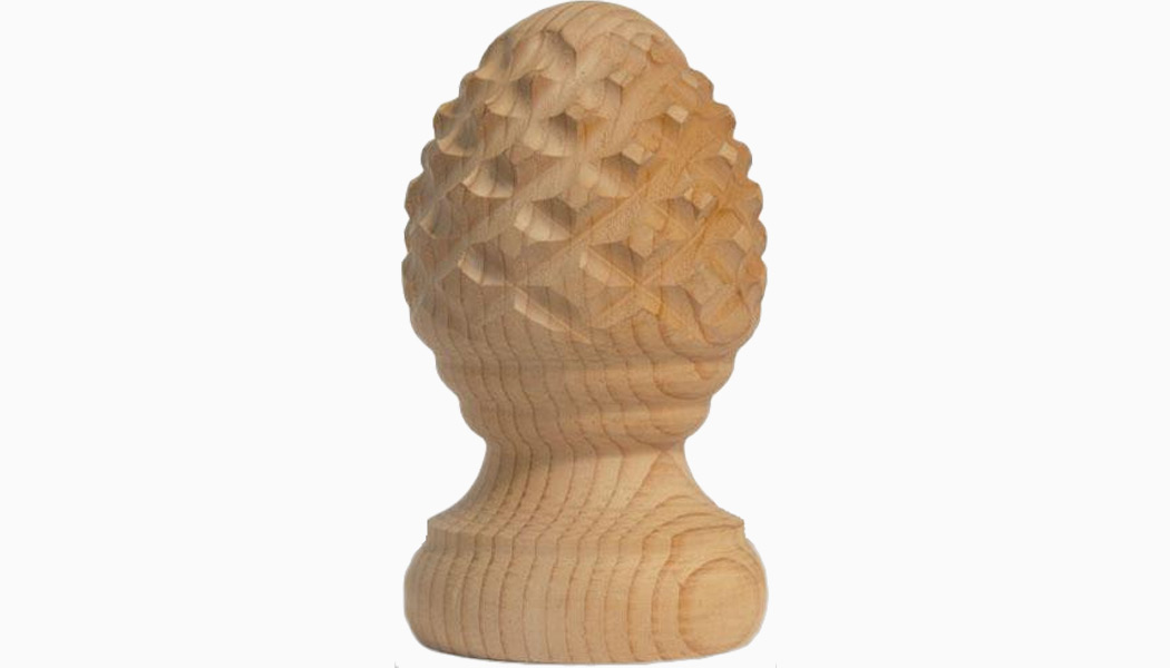Pineapple Finial With Rings 4" by Mr Spindle