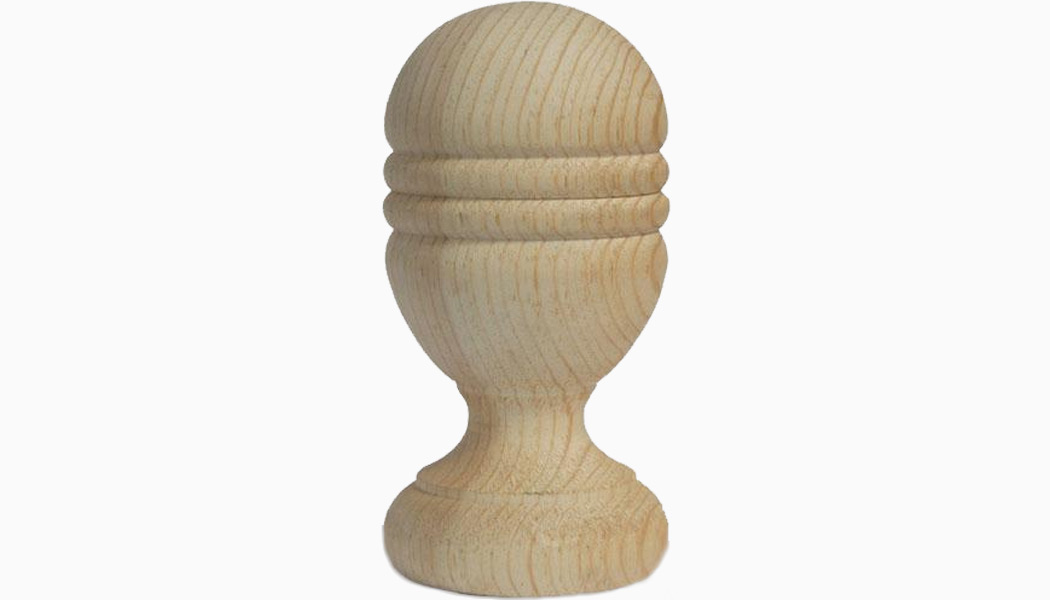 Queen Elizabeth 4" Pressure Treated Finials by Mr Spindle