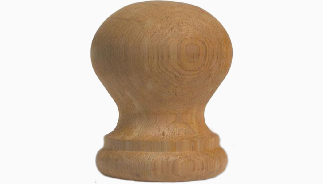 Round Ball 4" Cedar Wood Finials by Mr Spindle